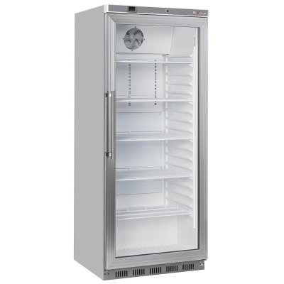 Armoire frigorifique GN 2/1, porte vitrée, ventilée, 600 Lit. acier inox WR-PG61-XG